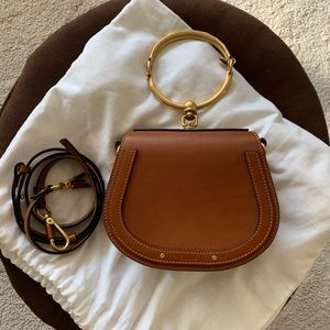 Chloe Small Nile Bracelet Leather Crossbody Bag